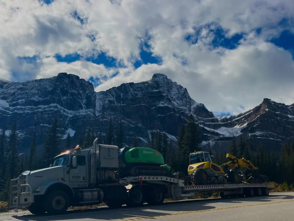 Spider excavators ready to go
