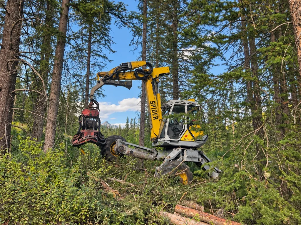 Spider Excavators Forest Attachment Work