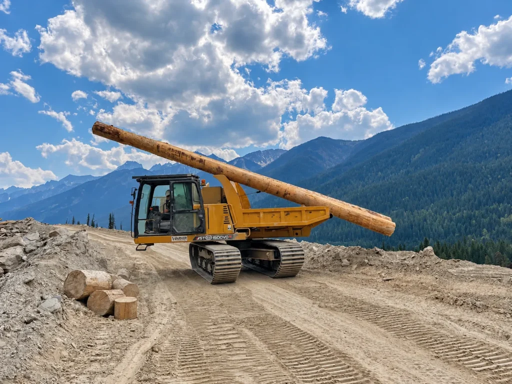 Spider Excavators Mountain Log Handling