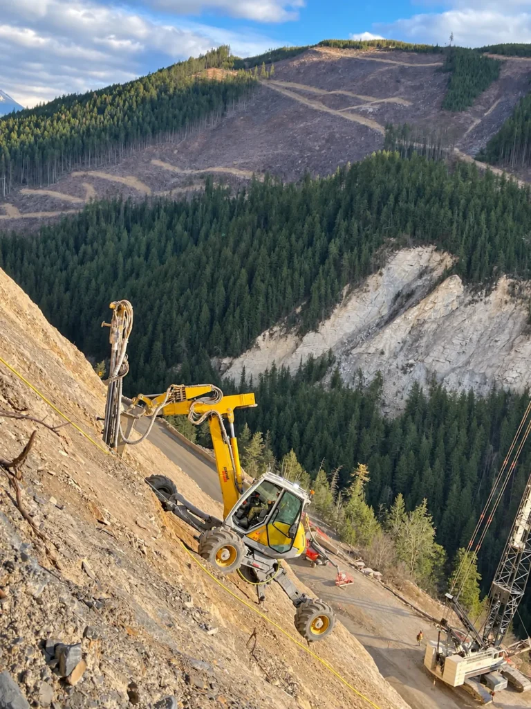 Spider Excavators Steep Terrain Excavation