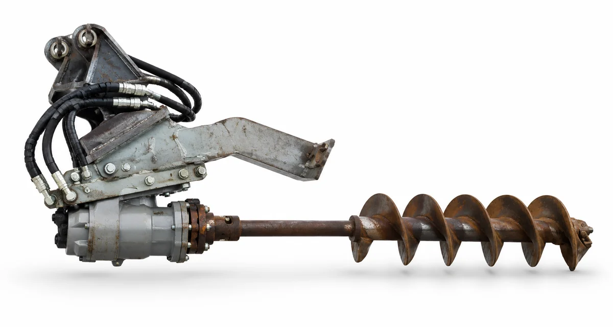 spider excavators auger drive