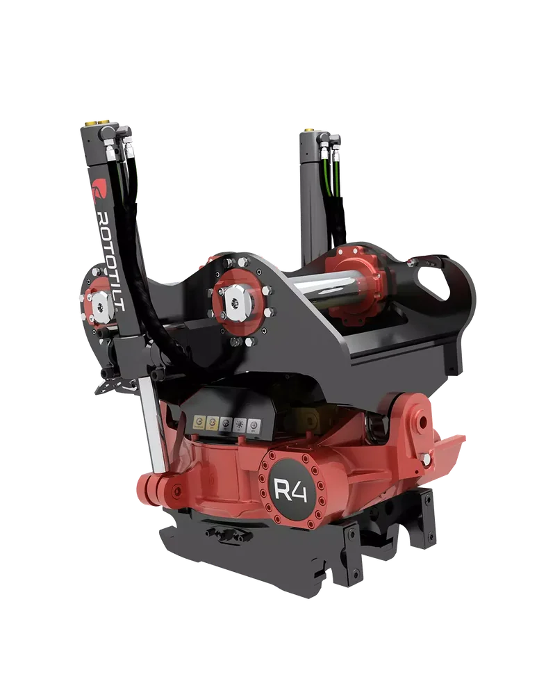 spider excavators r4 rototilt quick attach